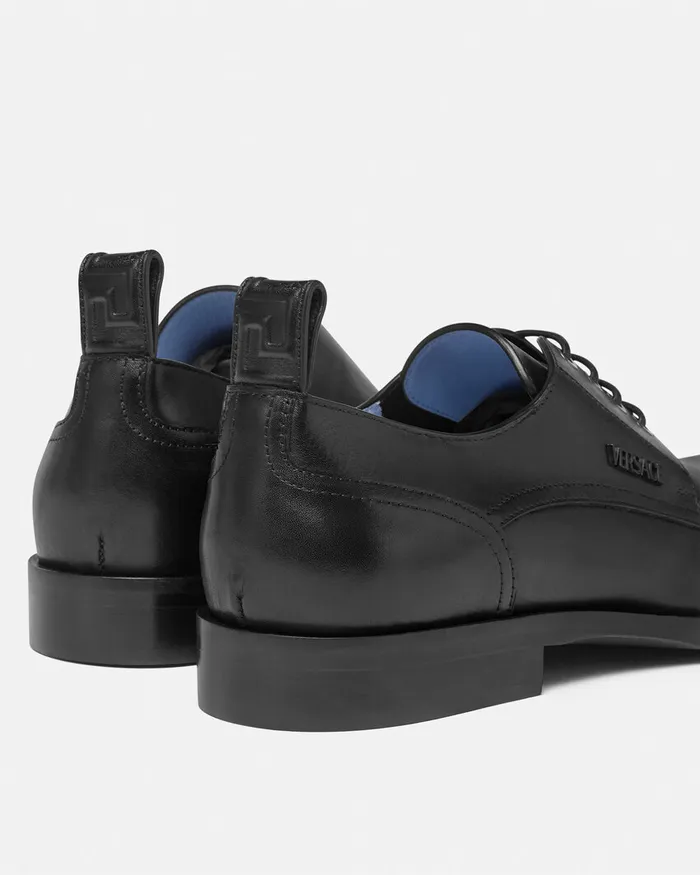 Versace Metropoli Derby Shoes Black Men Derby Shoes
