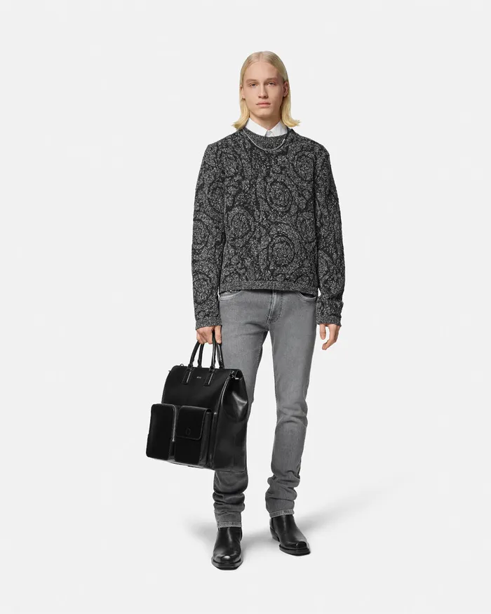 Versace SlimFit Jeans Gray Men Pants and Shorts