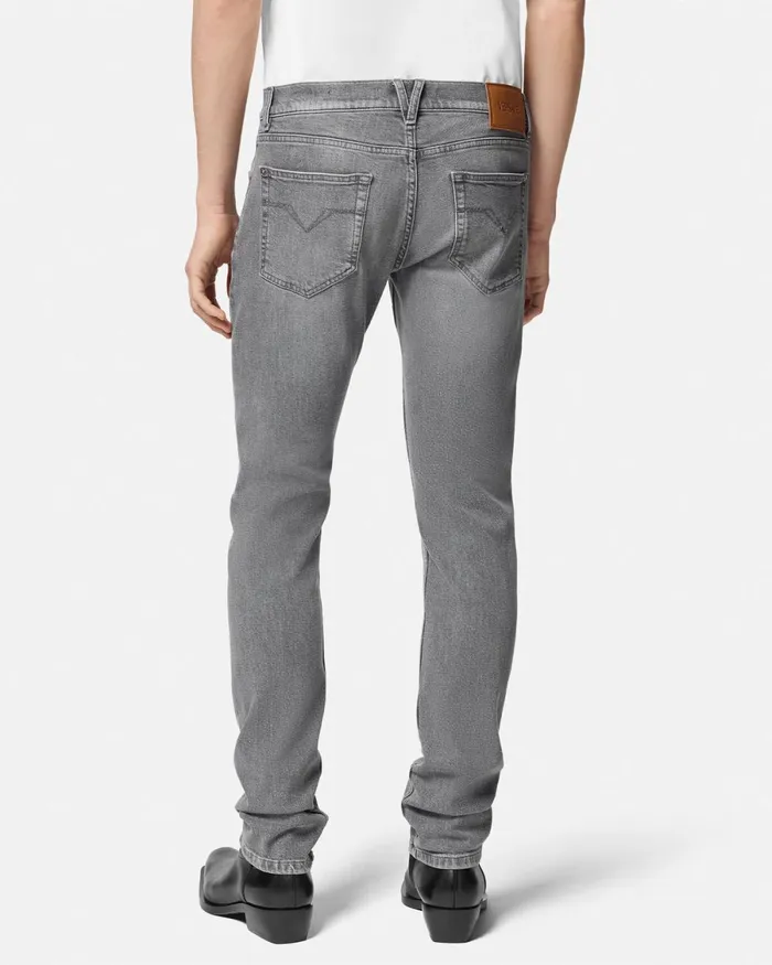 Versace SlimFit Jeans Gray Men Pants and Shorts