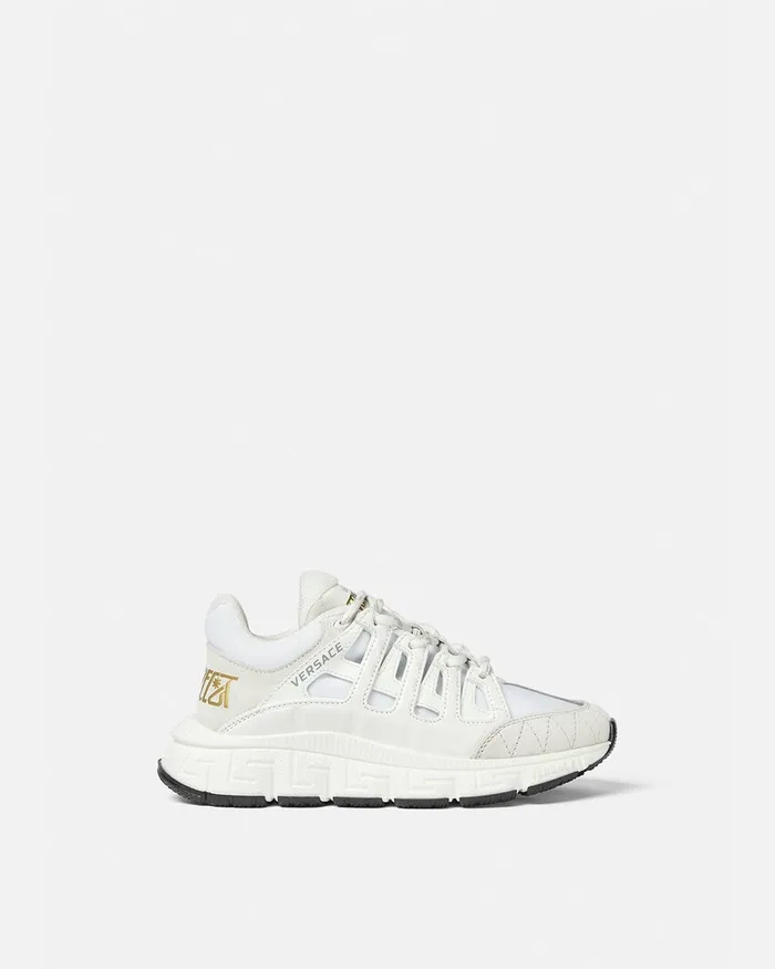 Versace Trigreca Sneakers Whiteprint Kids Shoes