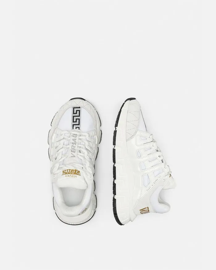 Versace Trigreca Sneakers Whiteprint Kids Shoes