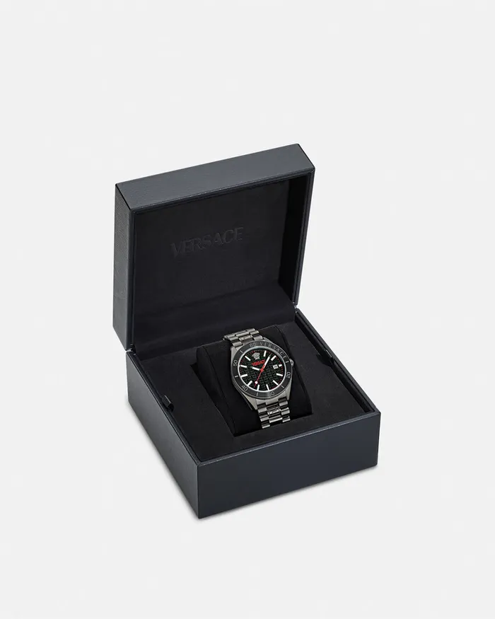 Versace VDome Watch Black Men Watches