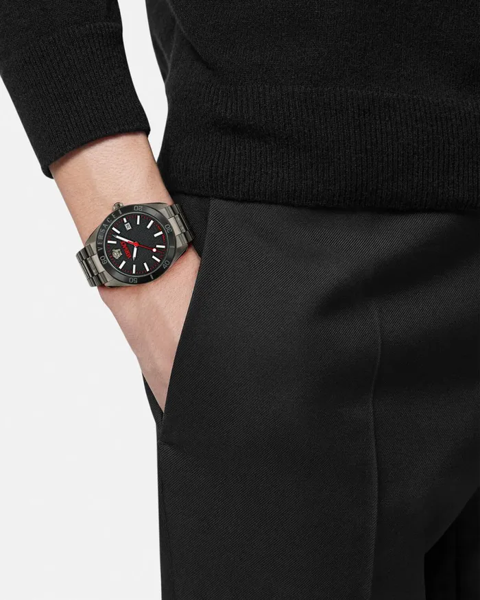 Versace VDome Watch Black Men Watches