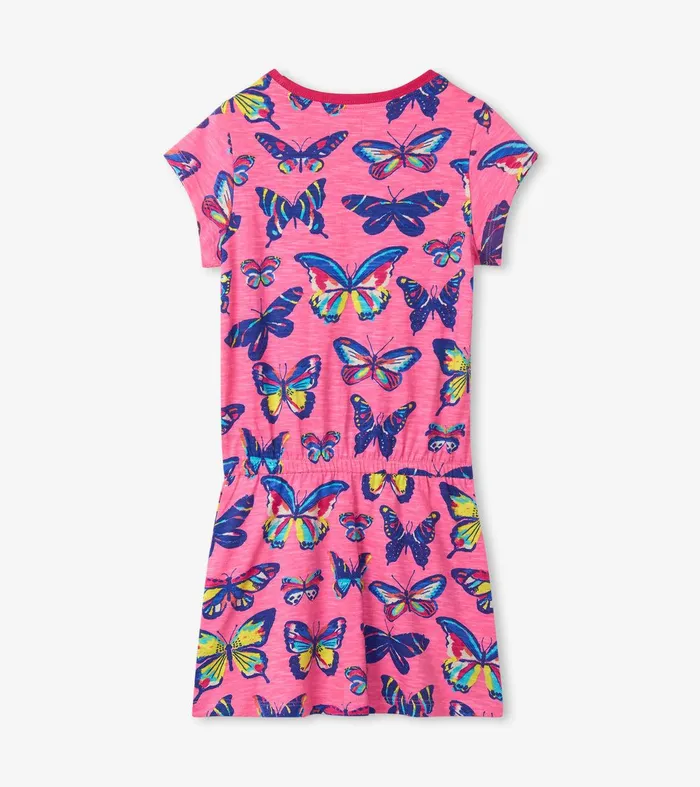 Vibrant Butterflies Drop Waist Dress Hatley