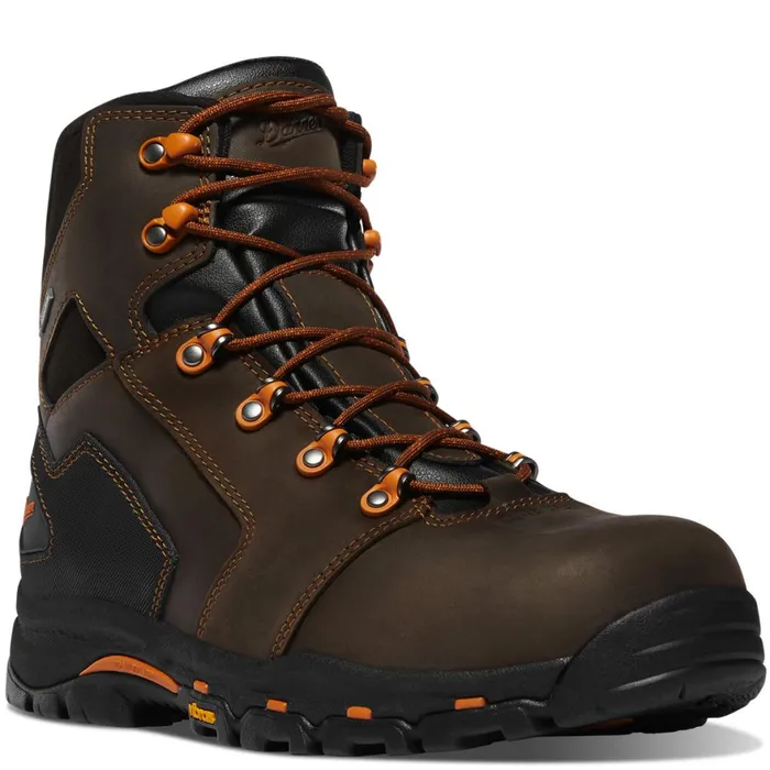Vicious 6quot BrownOrange Composite Toe NMT Men Danner Boots