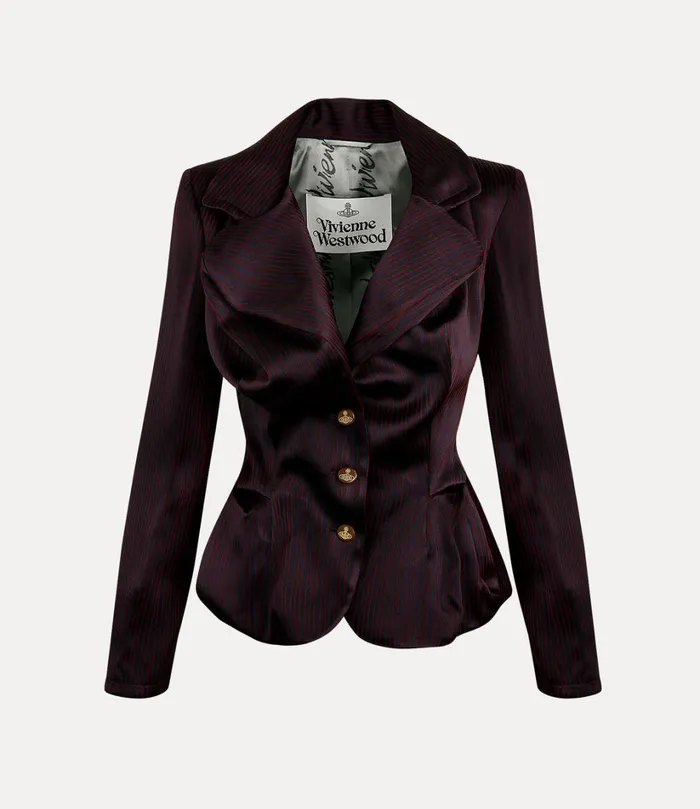 Vivienne Westwood Coats And Jackets Women Drunken Tailored Jacket Navyred