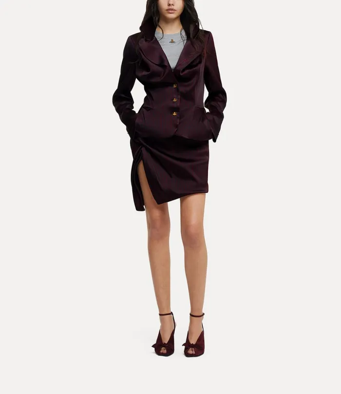 Vivienne Westwood Coats And Jackets Women Drunken Tailored Jacket Navyred