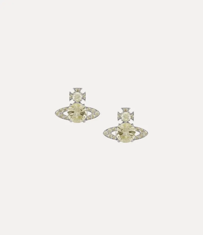 Vivienne Westwood Earrings Women Ismene Earrings Platinum Yellow Cz