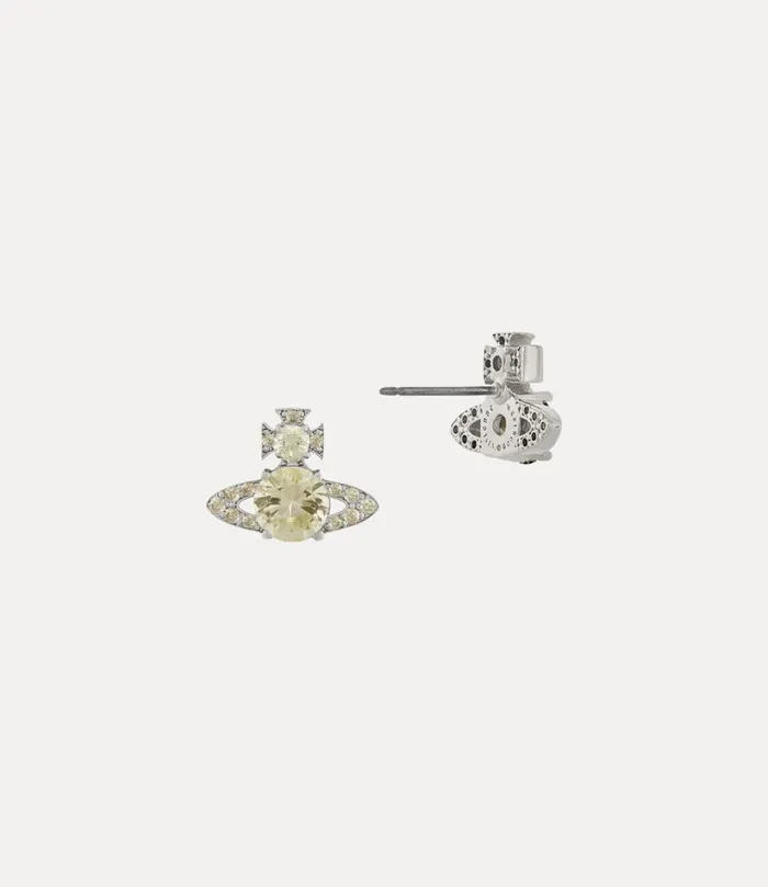 Vivienne Westwood Earrings Women Ismene Earrings Platinum Yellow Cz