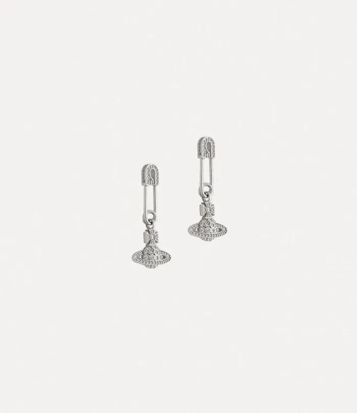 Vivienne Westwood Earrings Women Lucrece Earrings Platinum White Cz