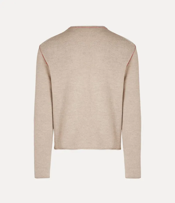 Vivienne Westwood Knitwear And Sweatshirts Men Orbit Jumper Oatmeal
