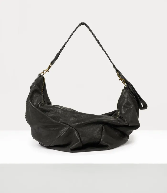 Vivienne Westwood Tote Bags MenWomen Large Agnes Shoulder Bag Black