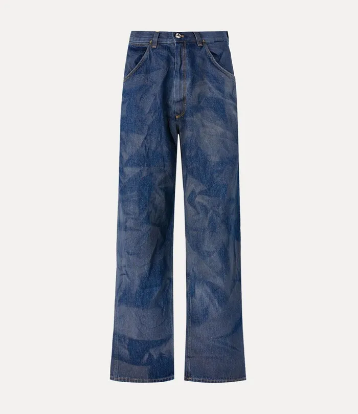 Vivienne Westwood Trousers And Shorts WomenMen Baggy Jeans Blue