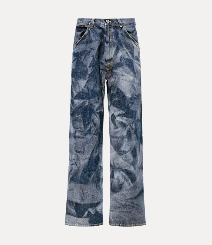 Vivienne Westwood Trousers And Shorts WomenMen Baggy Jeans Blue