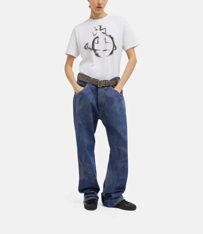 Vivienne Westwood Trousers And Shorts WomenMen Baggy Jeans Blue