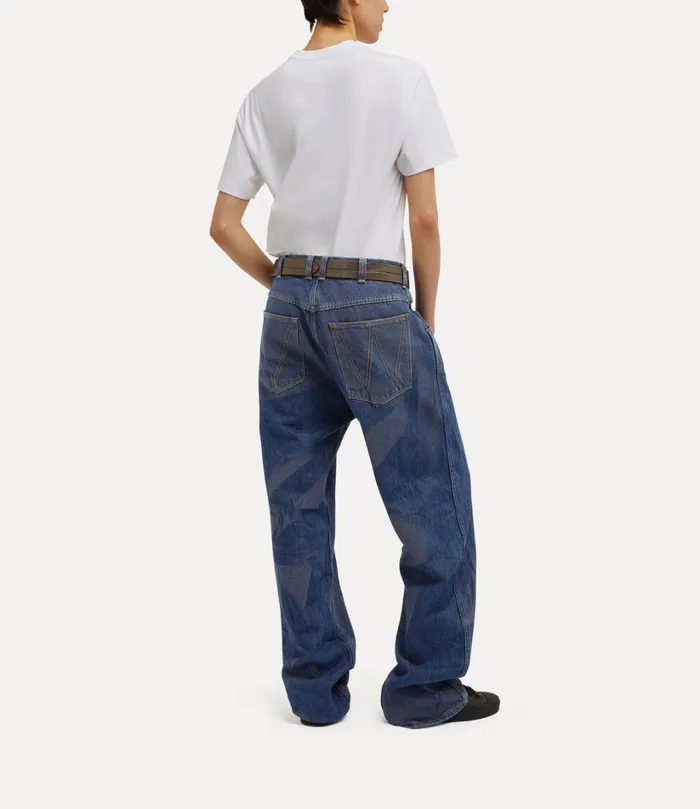 Vivienne Westwood Trousers And Shorts WomenMen Baggy Jeans Blue