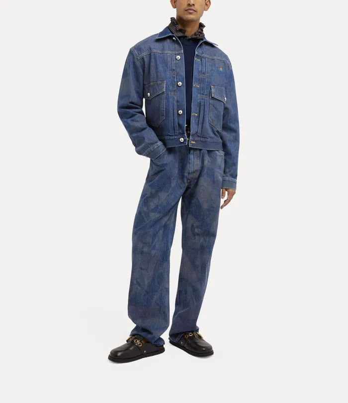 Vivienne Westwood Trousers And Shorts WomenMen Baggy Jeans Blue