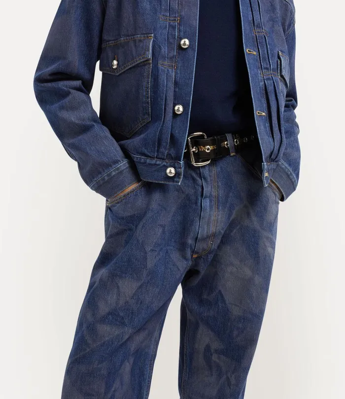 Vivienne Westwood Trousers And Shorts WomenMen Baggy Jeans Blue