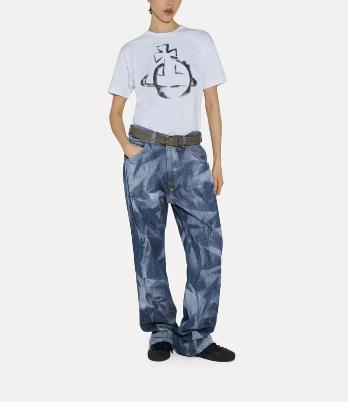 Vivienne Westwood Trousers And Shorts WomenMen Baggy Jeans Blue