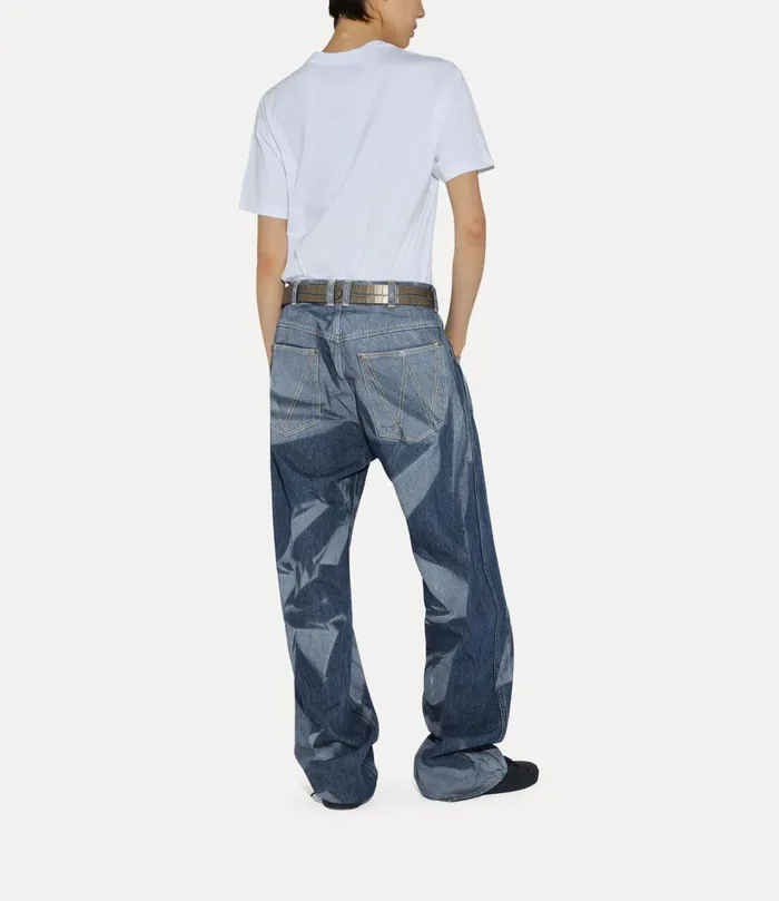 Vivienne Westwood Trousers And Shorts WomenMen Baggy Jeans Blue