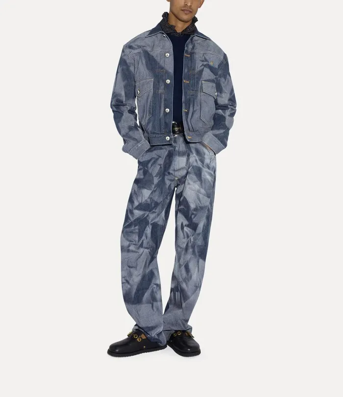 Vivienne Westwood Trousers And Shorts WomenMen Baggy Jeans Blue