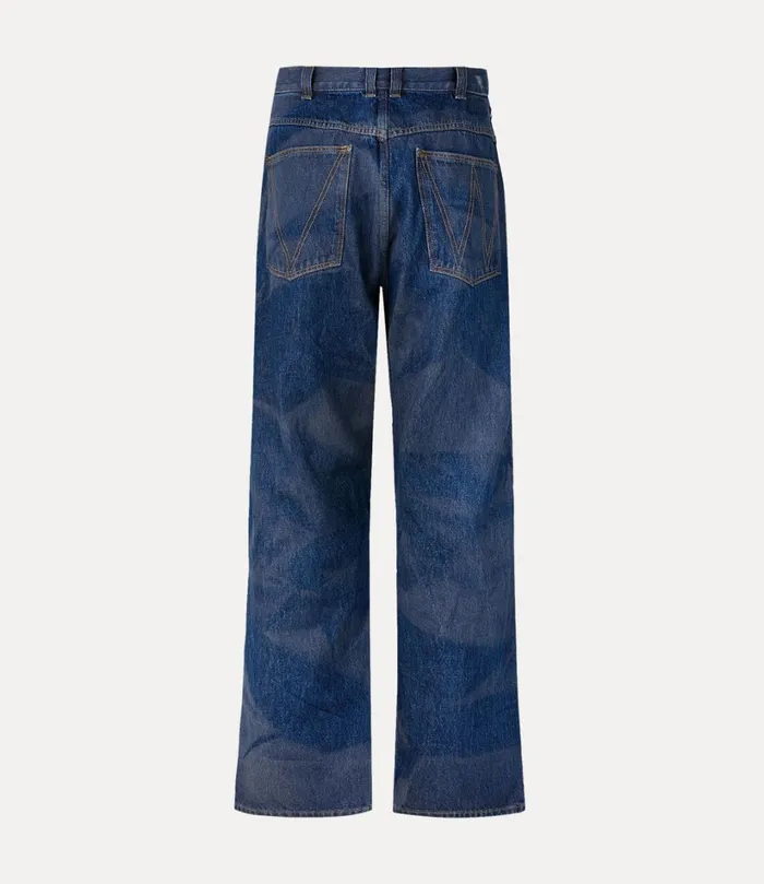 Vivienne Westwood Trousers And Shorts WomenMen Baggy Jeans Blue