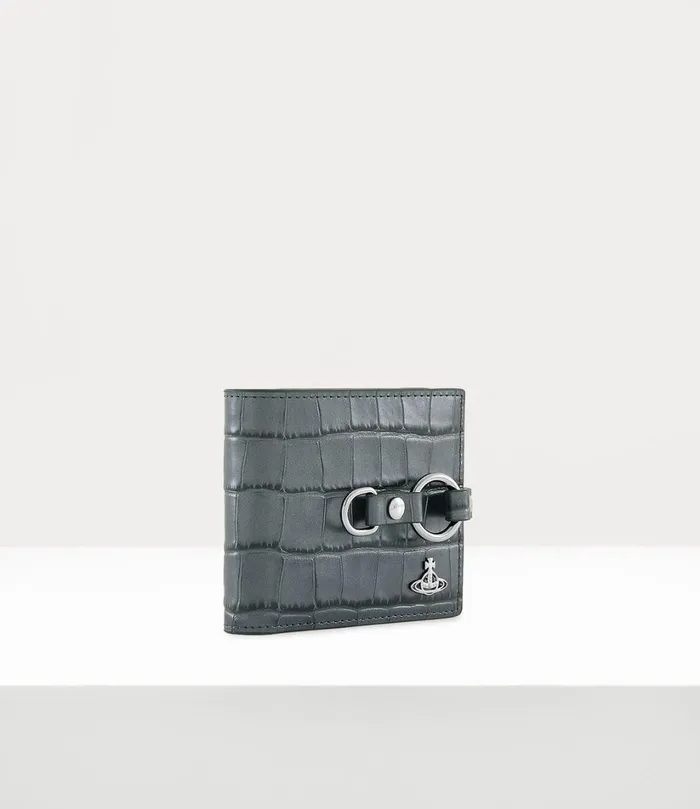 Vivienne Westwood Wallets Men Man Bondage Billfold Wallet Anthracite