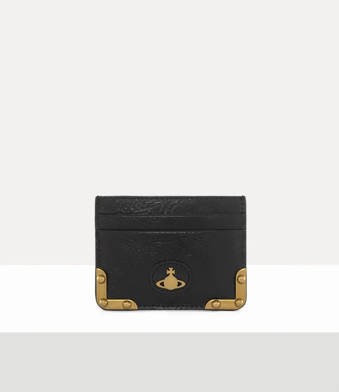 Vivienne Westwood Wallets MenWomen Flat Orb Card Holder Black