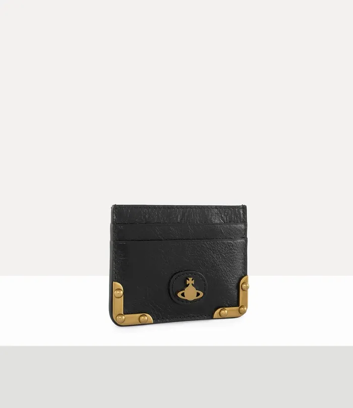 Vivienne Westwood Wallets MenWomen Flat Orb Card Holder Black