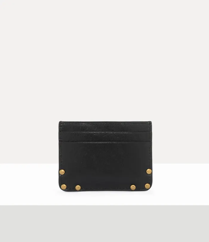 Vivienne Westwood Wallets MenWomen Flat Orb Card Holder Black