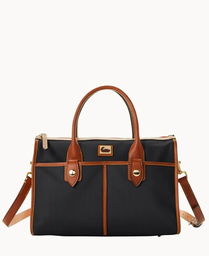 Wayfarer Satchel Black Woman Dooney and Bourke Satchels