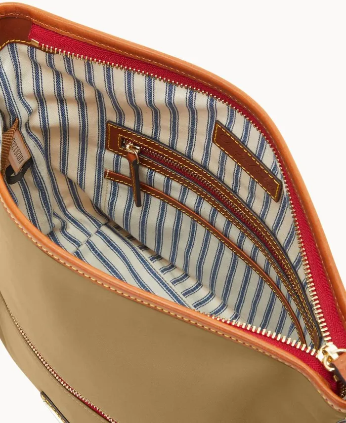 Wayfarer Small Hobo Crossbody Taupe Woman Dooney and Bourke Crossbodies Wayfarer Small Hobo Crossbody Taupe Woman Dooney and Bourke Crossbodies