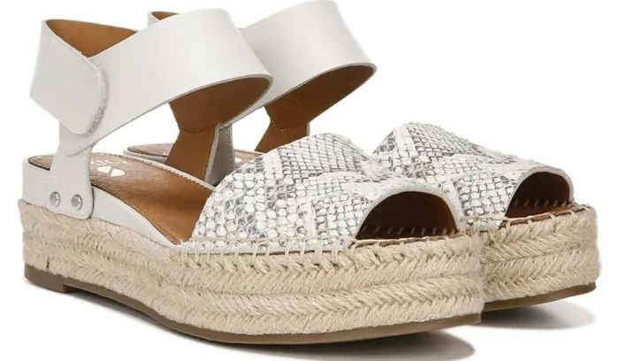 Wedge Sandals Women Franco Sarto Sarto Oak Espadrille Sandal Natural Snake Print Leather Wedge Sandals Women Franco Sarto Sarto Oak Espadrille Sandal Natural Snake Print Leather