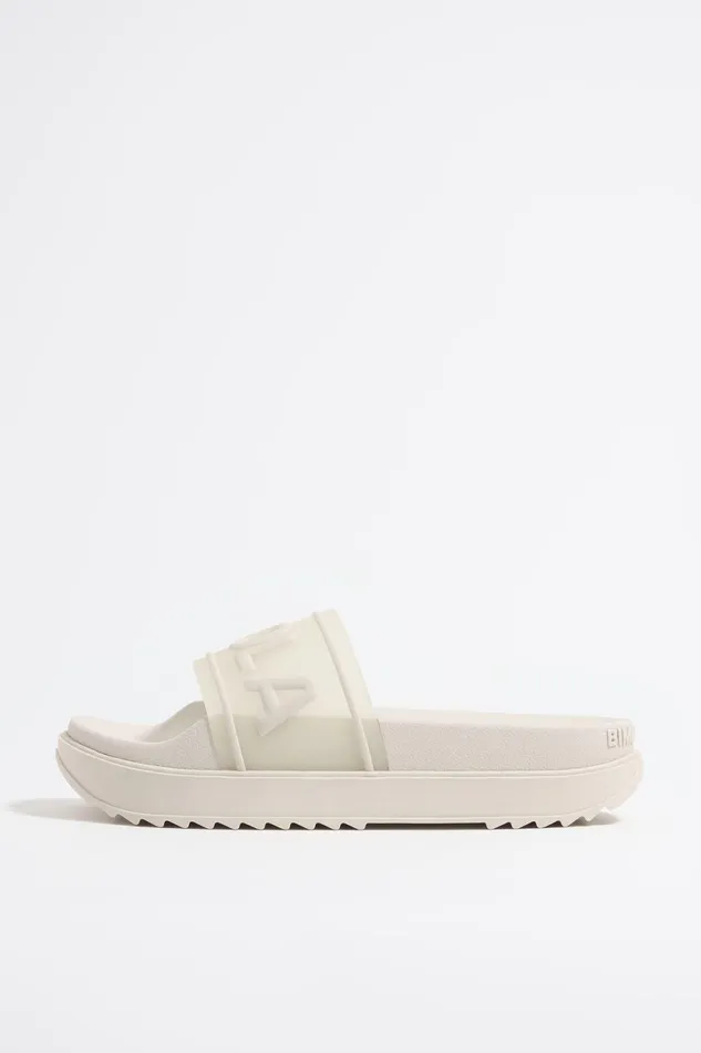 White Logo Platform Flipflop White Women Bimba Y Lola Sandals