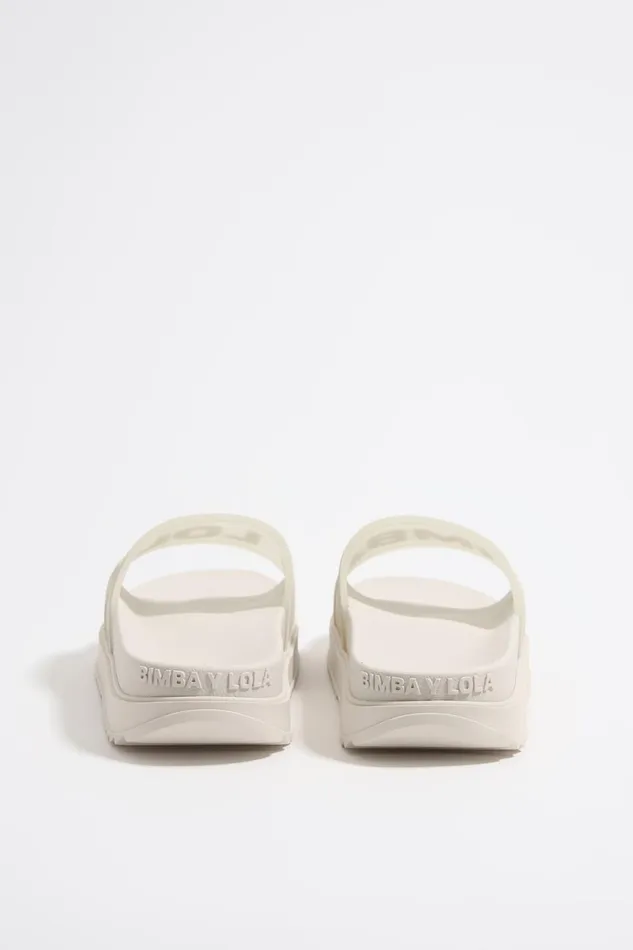 White Logo Platform Flipflop White Women Bimba Y Lola Sandals White Logo Platform Flipflop White Women Bimba Y Lola Sandals