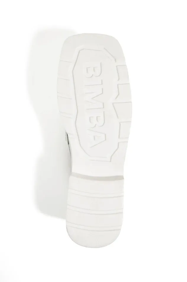 White Shiny Leather Loafer White Women Bimba Y Lola Bimba Y Palomo White Shiny Leather Loafer White Women Bimba Y Lola Bimba Y Palomo