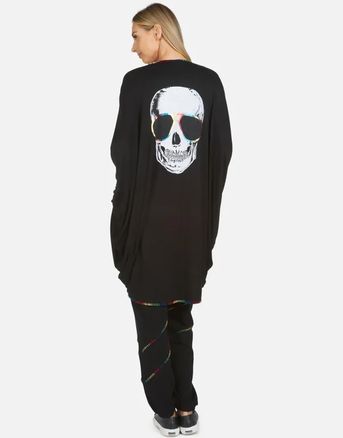 Women039s Abra Cool Skull Black Lauren Moshi Long Sweatpants