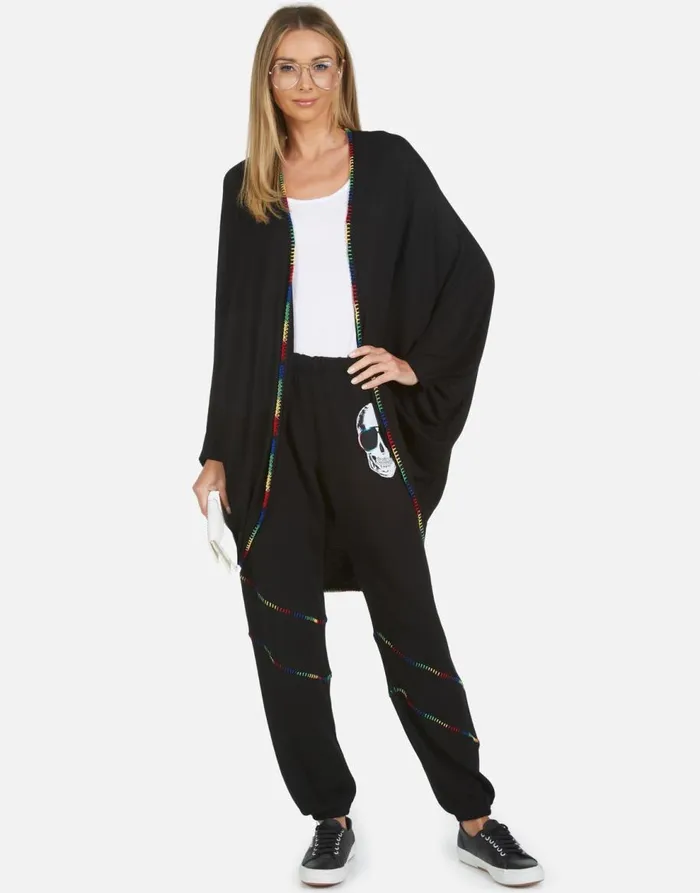 Women039s Abra Cool Skull Black Lauren Moshi Long Sweatpants