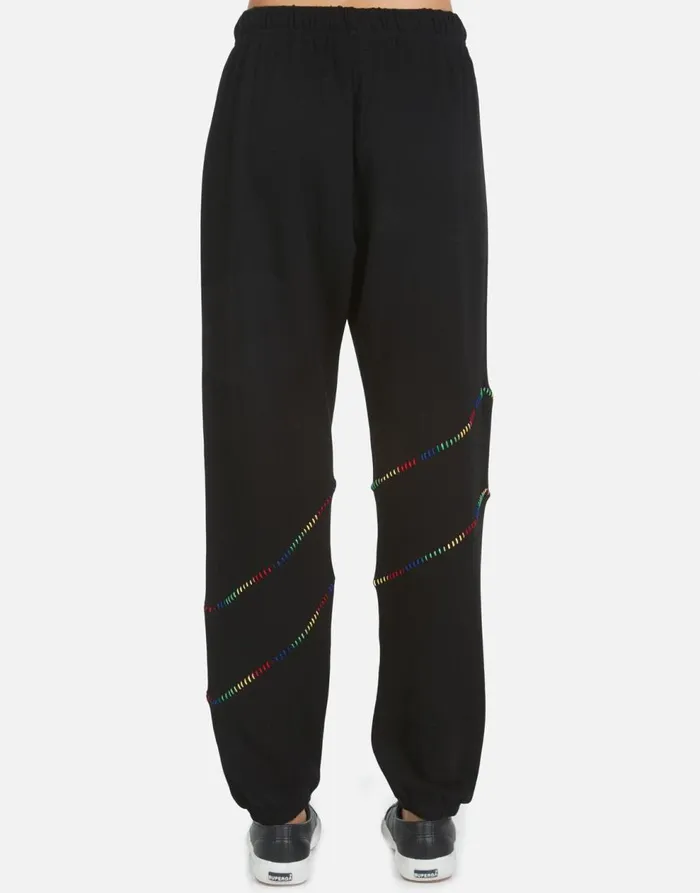 Women039s Abra Cool Skull Black Lauren Moshi Long Sweatpants
