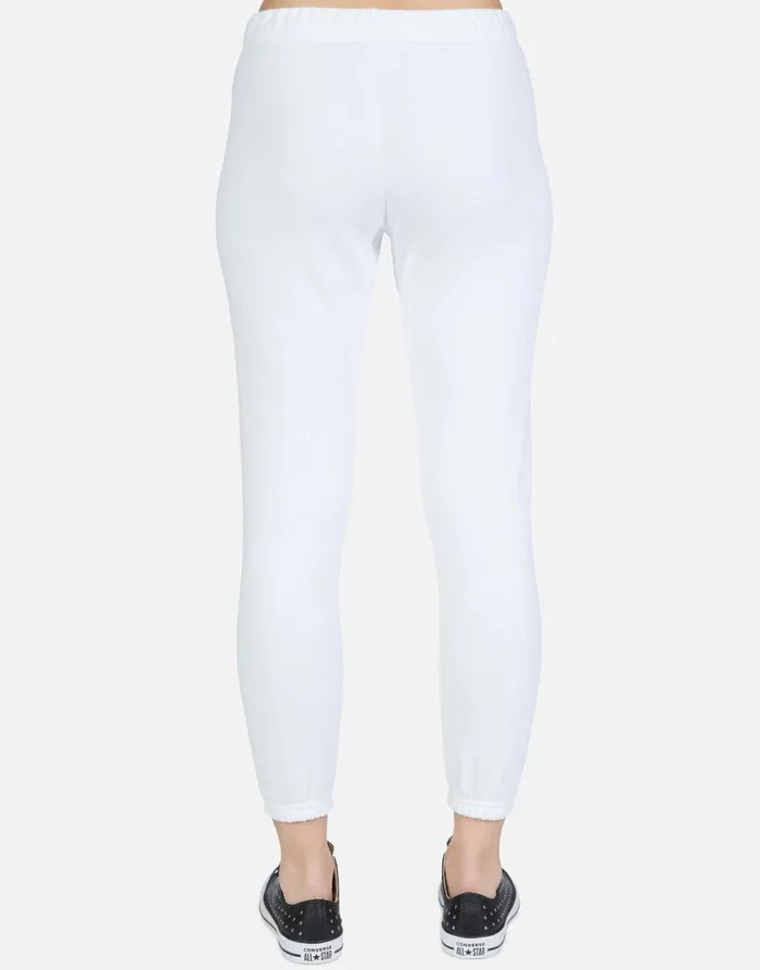 Women039s Alana Royal Skull White Lauren Moshi Crop Sweatpants
