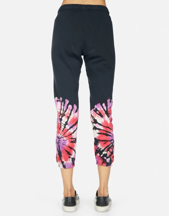 Women039s Alana Ruby Lip Onyx Ruby Tie Dye Lauren Moshi Crop Sweatpants