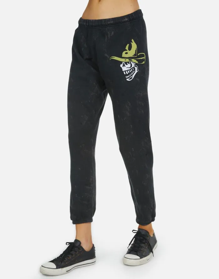 Women039s Alana ZZ Top Onyx Lauren Moshi Crop Sweatpants