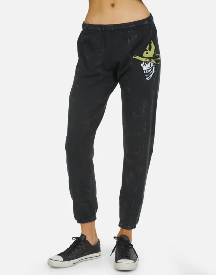 Women039s Alana ZZ Top Onyx Lauren Moshi Crop Sweatpants
