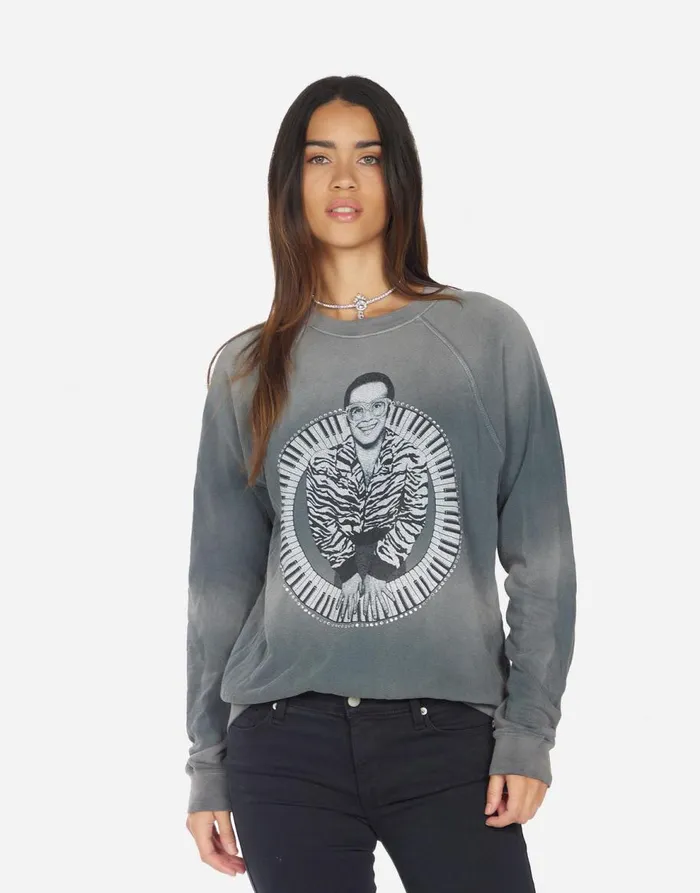 Women039s Anela Elton John Piano Faded Graphite Lauren Moshi Sweaters and Knits