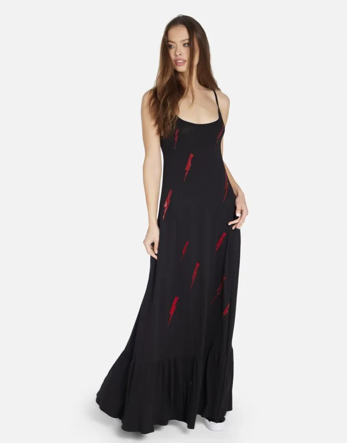 Women039s Beatrix Punk Leopard Black Lauren Moshi Dresses