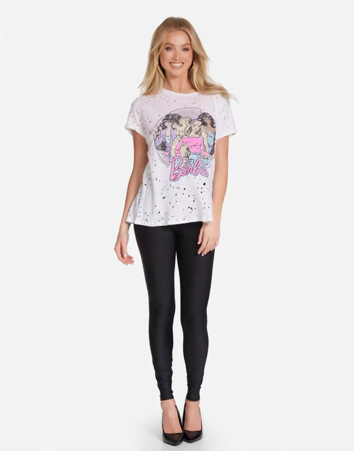 Women039s Bess Barbie U0026 Friends White Lauren Moshi Short Sleeve
