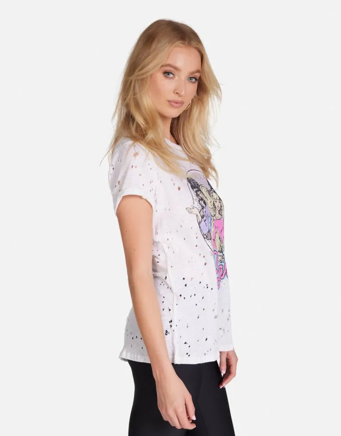 Women039s Bess Barbie U0026 Friends White Lauren Moshi Short Sleeve