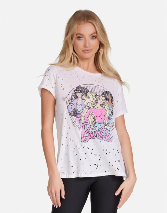 Women039s Bess Barbie U0026 Friends White Lauren Moshi Short Sleeve