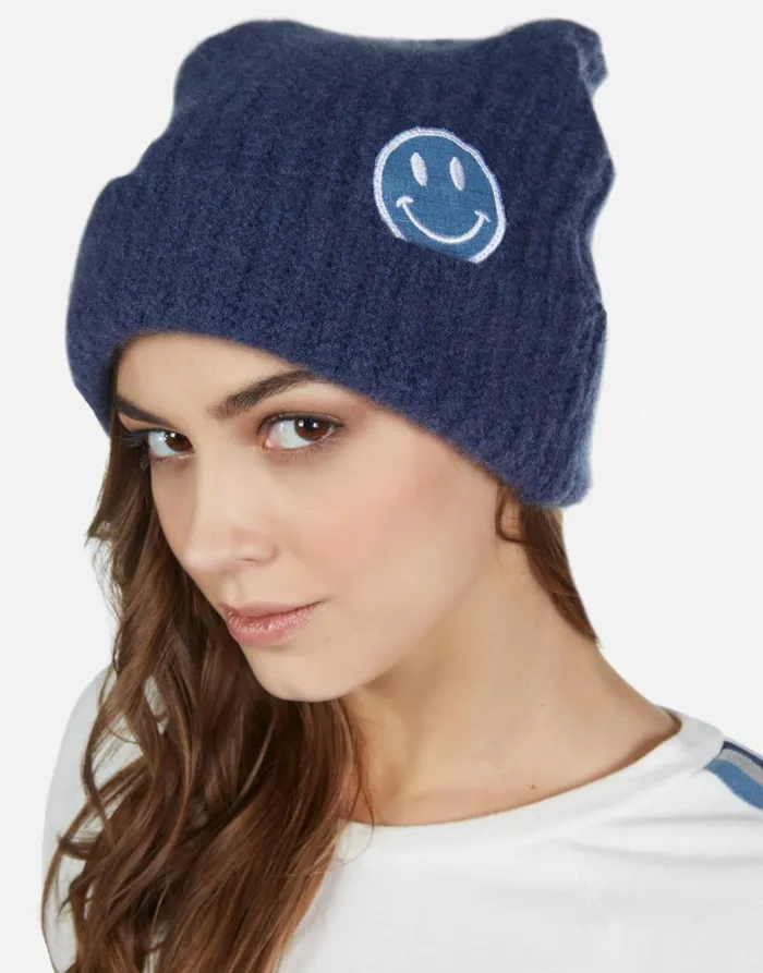 Women039s Blix Denim Happyface Navy Lauren Moshi Sweaters and Knits