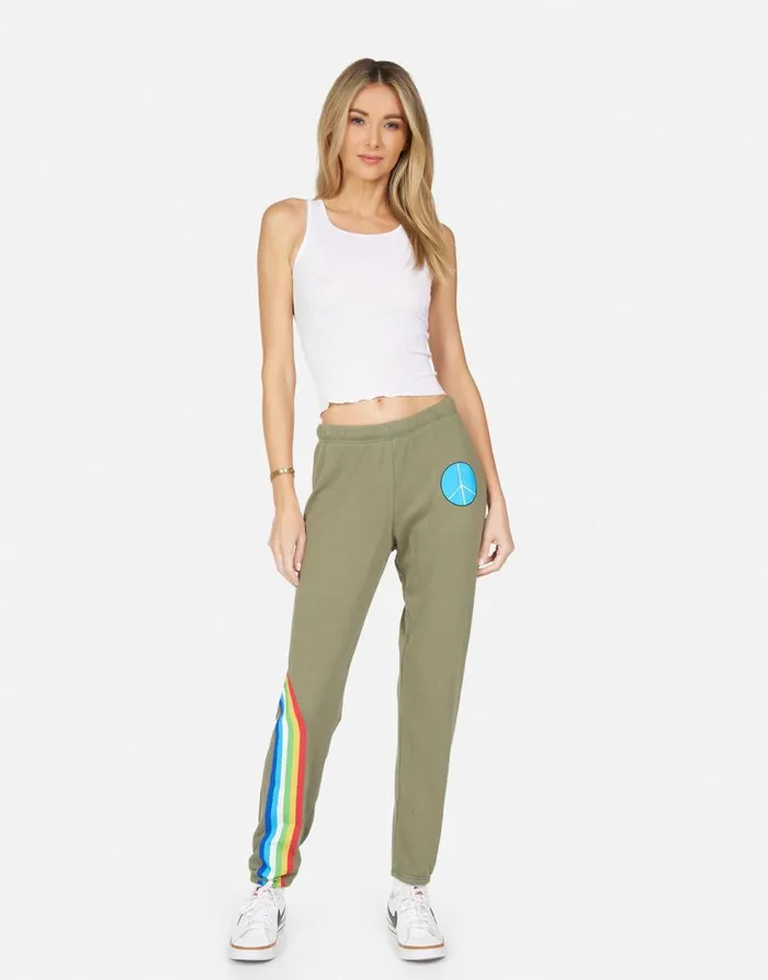Women039s Brynn Elements Daisy Military Lauren Moshi Long Sweatpants